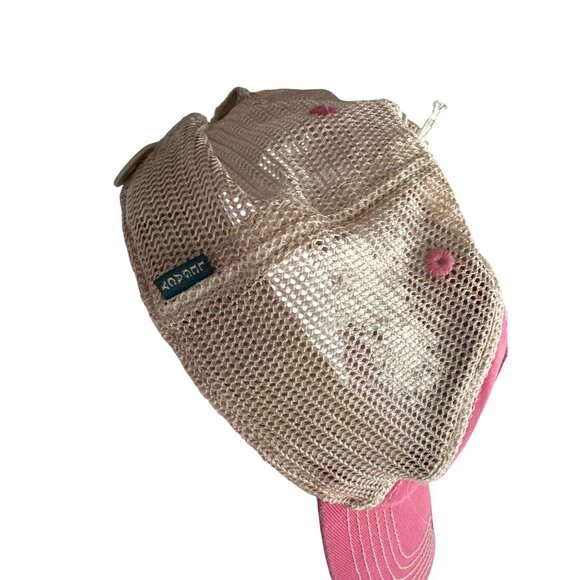 NWT Wrigley Field Pink Tan Token Trucker Legacy Ball Cap Adjustable One Size - Picture 5 of 6